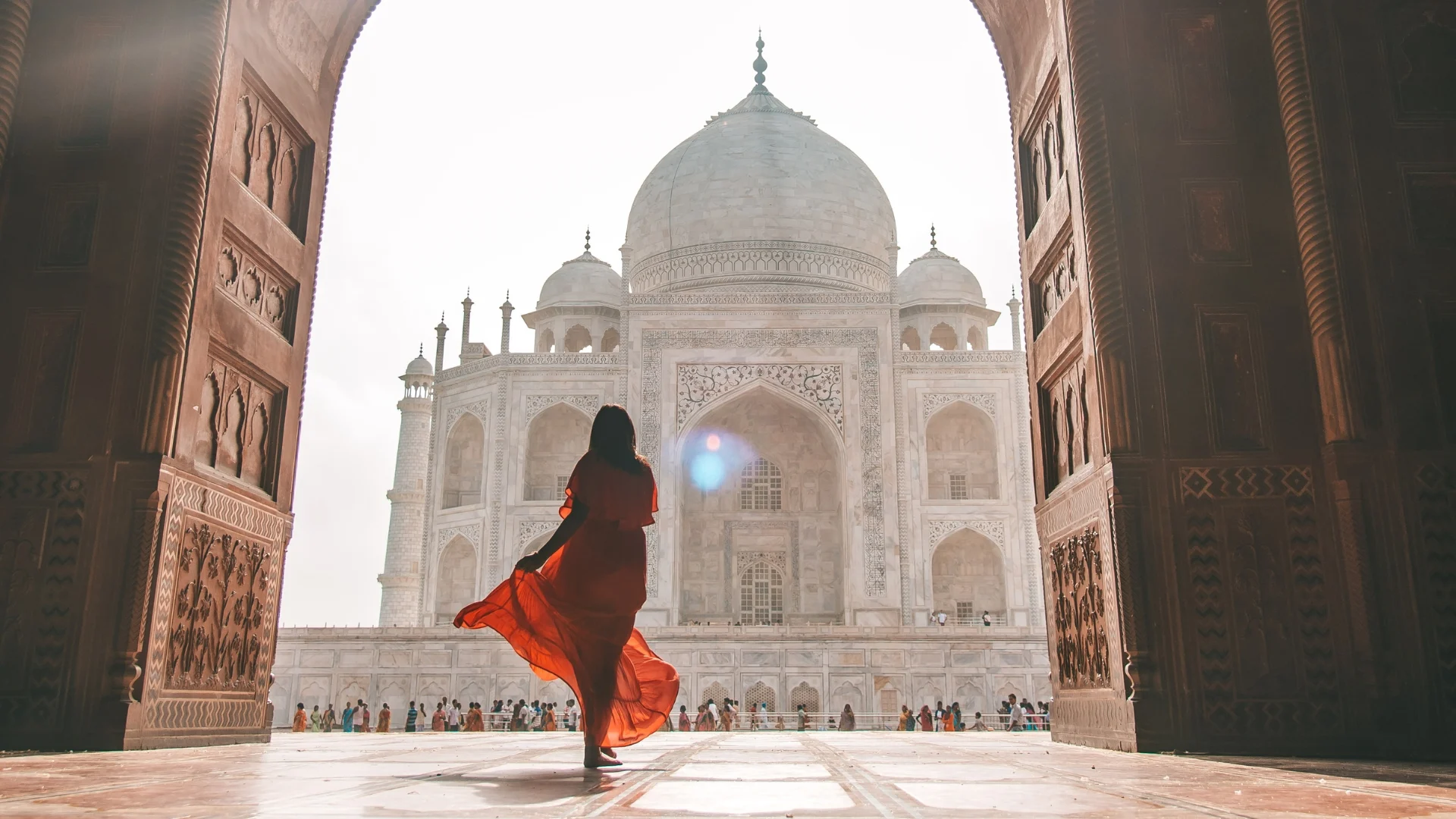 Taj Mahal Agra Iconic Monument View