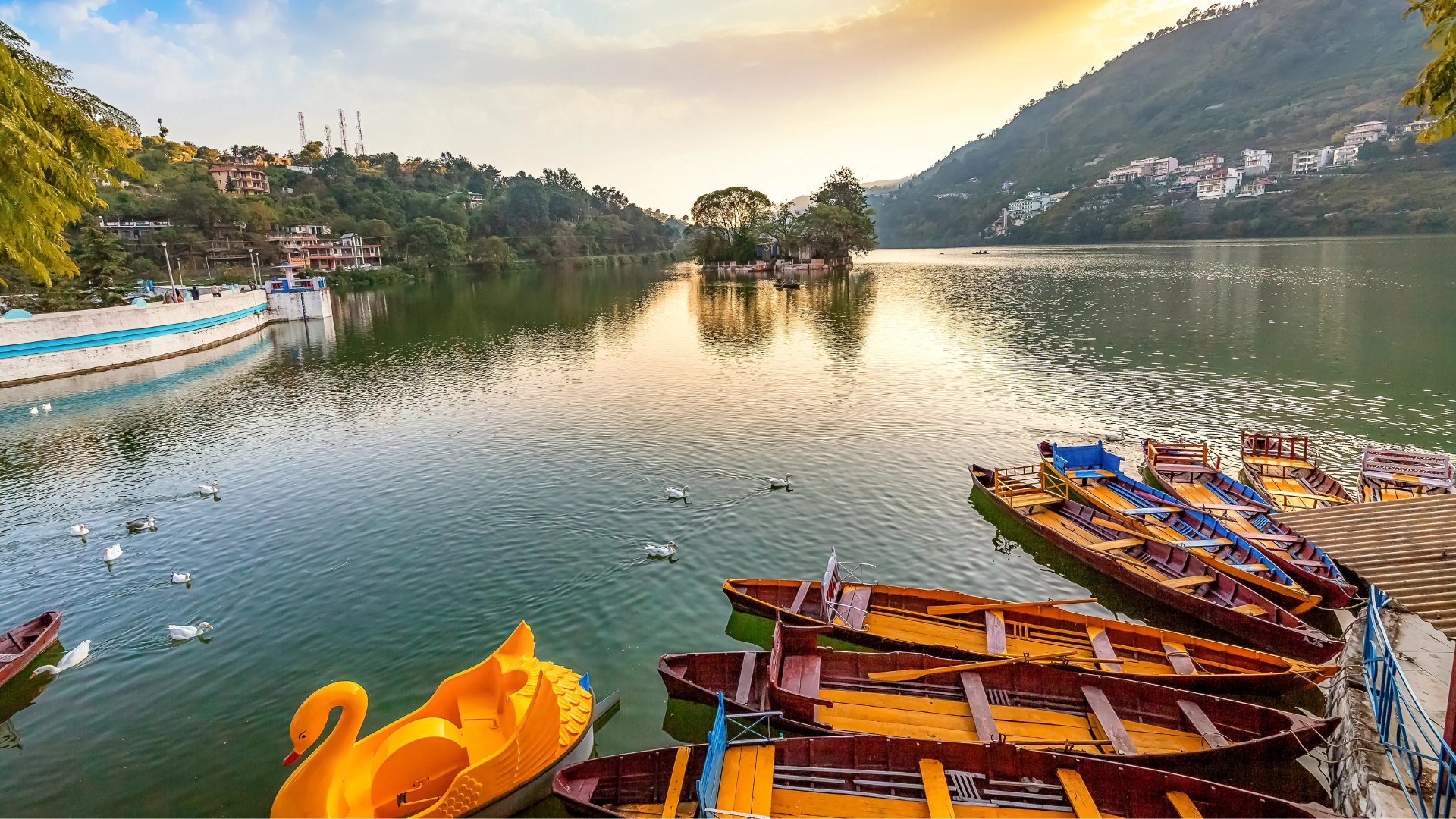 Nainital Hill Station Mountains and Lake View