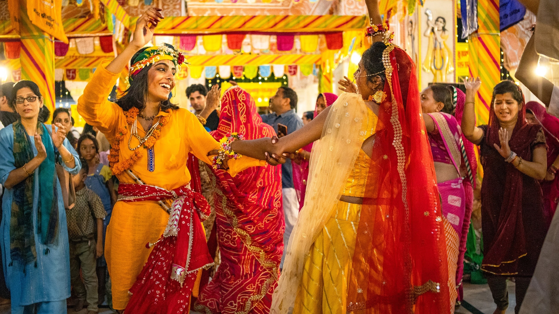 Vrindavan Janmashtami Night Darshan and Decorations